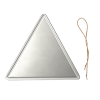 Thumbnail for OOTO - GLYPHIC WARNING SIGN - HC_C75 Triangular Steel Cut Out Shape Metal Art Decor -