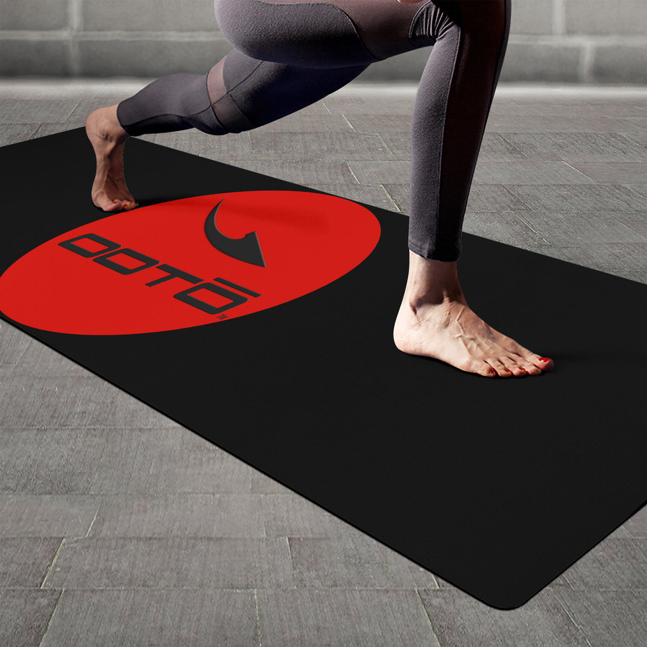 OOTO - Yoga Mat - Red badge of OOTO