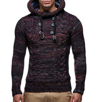 Thumbnail for Men's casual pullover warm long sleeve sweater - K - 4 COLORS -