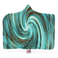 Thumbnail for OOTO - GREEN REALITY AQUATIC PHASE - SF_F15 Hooded Blanket - 1 COLOR -