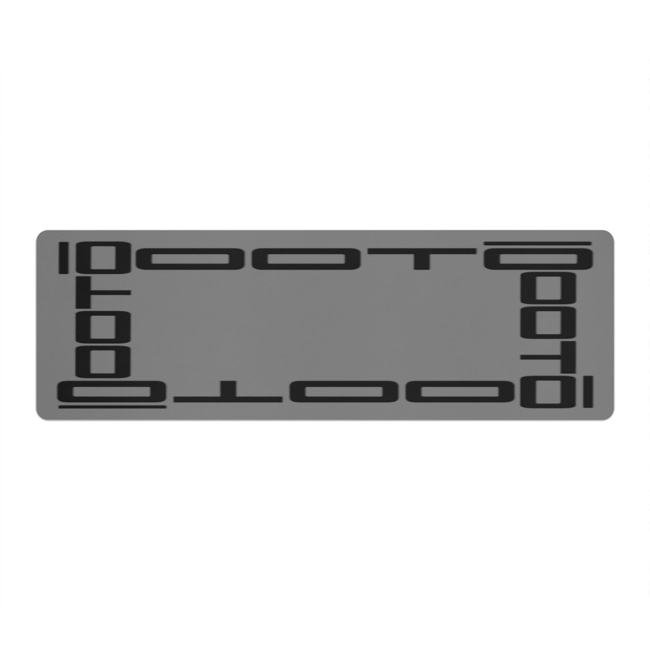 OOTO - Yoga Mat - Black frame on gray