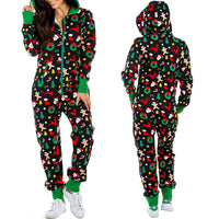 Thumbnail for Women's elk print one-piece home wear pajamas - K - 6 PATTERNS - CHECK US OUT! -