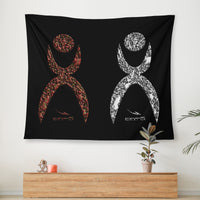 Thumbnail for OOTO - GLYPHICS EN HALTED PHASES - D34 Wall Tapestry - 3 SIZES -