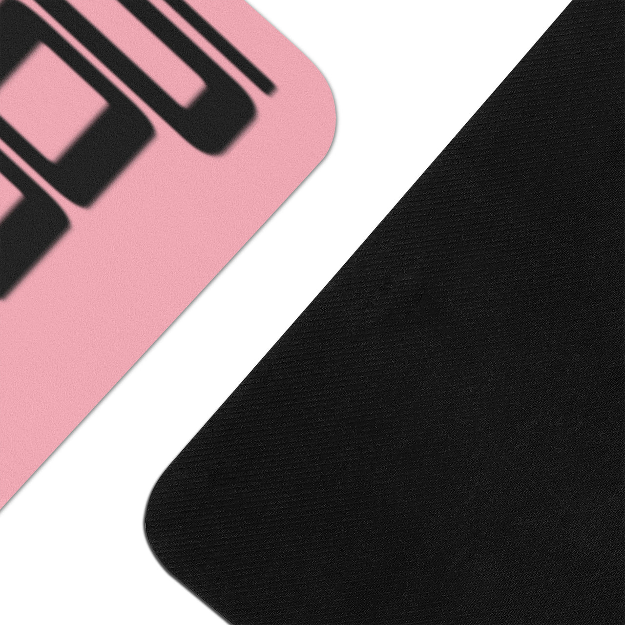 OOTO - Yoga Mat - Black frame on light pink