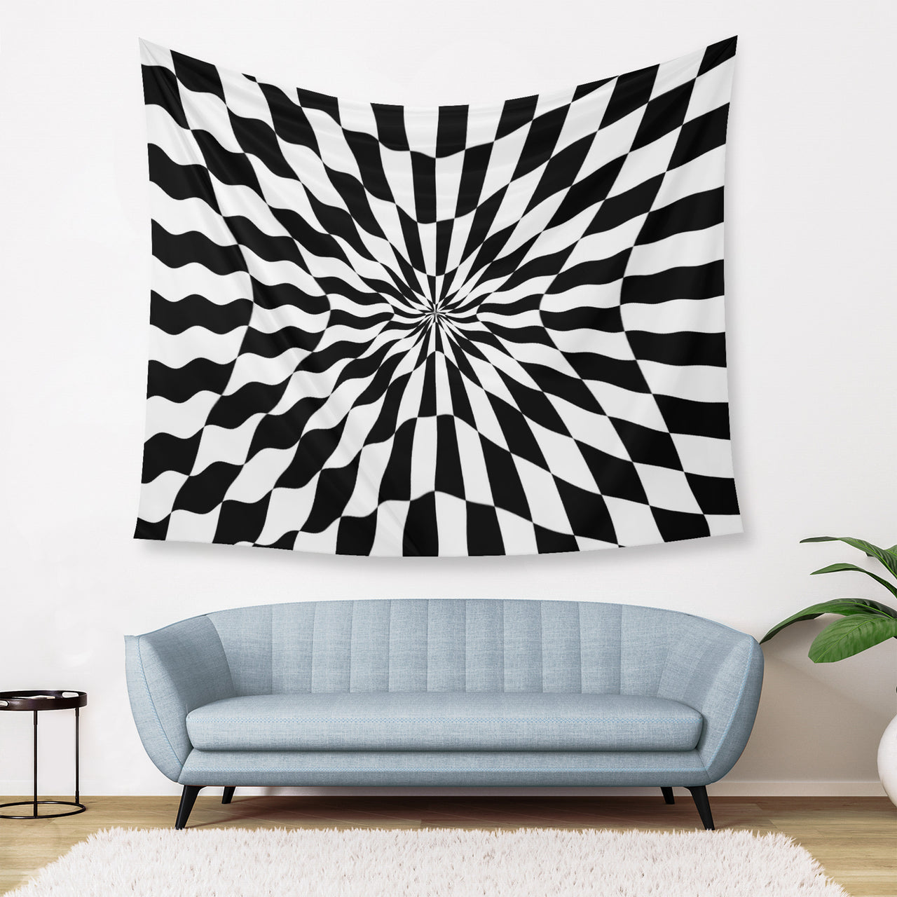 OOTO - CHECKERED PAST - D34 Wall Tapestry - 3 SIZES -