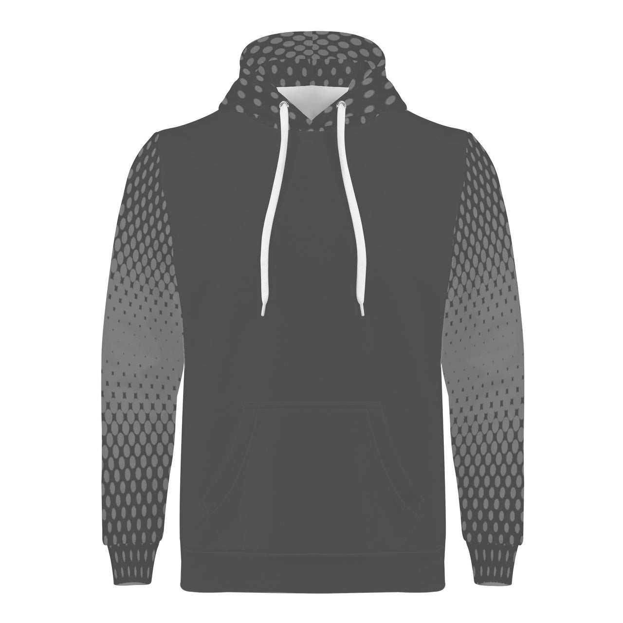 OOTO - GRAY WITH GRADIENT B - D55 Men's All Over Print Hoodie - 1 COLOR -