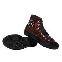 Thumbnail for OOTO - GREEN REALITY BROWN SHIFT -  SF_D71 High Top Canvas Shoes - Black soles - 1 COLOR -