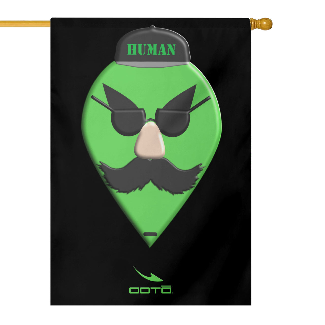 OOTO - KTL Garden Flag - AL HEAD - INCOGNITO - HUMAN - 1 COLOR -