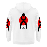 Thumbnail for OOTO - GLYPHIC EN BLACK OVER RED - Men's Hoodie - 1 COLOR -