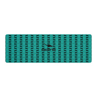 Thumbnail for OOTO - Yoga Mat - Turquoise weave on Black -