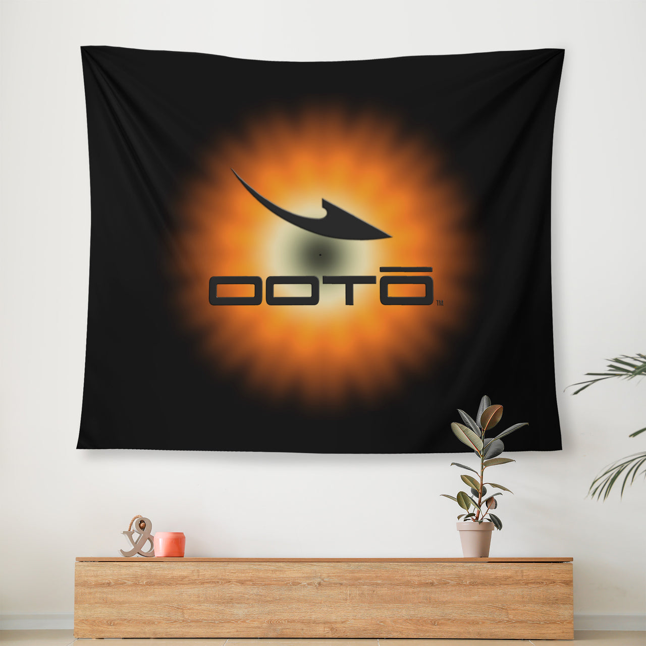 OOTO - NEW STAR - DASH EN BLACK - Wall Tapestry - 3 SIZES -