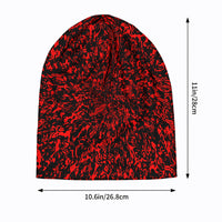 Thumbnail for OOTO - RED STATIC - HC_T7 Adult Fashion Knitted Beanie - 1 COLOR -