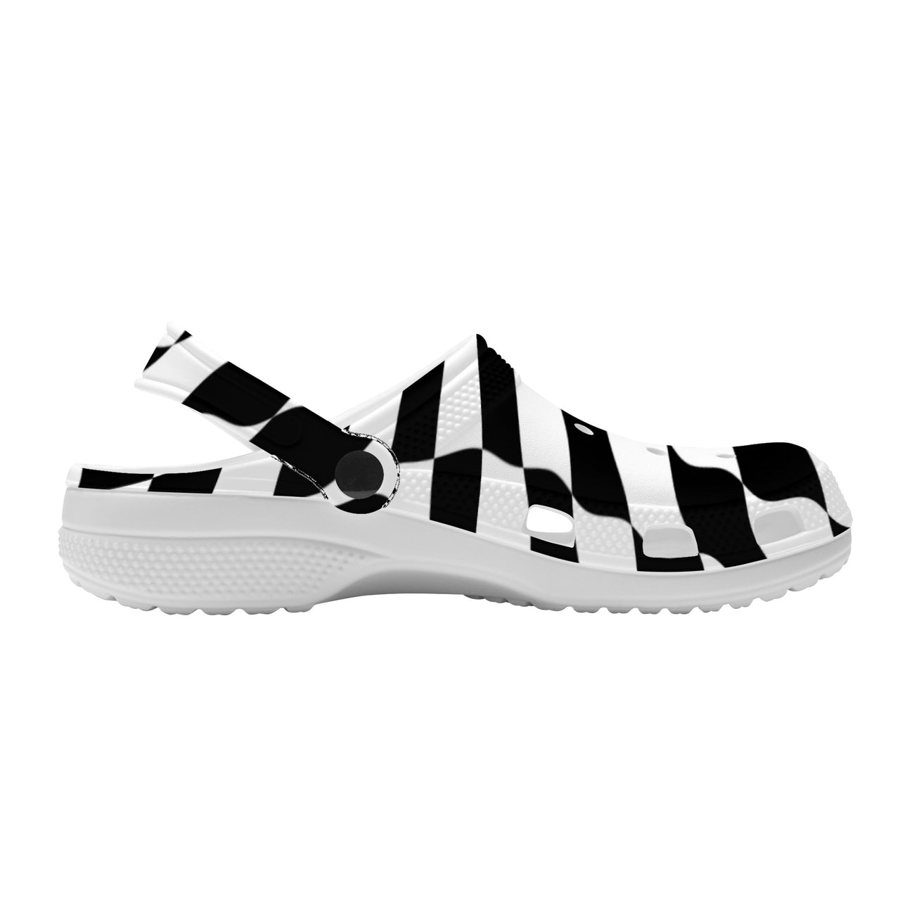 OOTO - CHECKERED PAST - SF_S48_- WITH (OPTIONAL) PIVOTING HEEL STRAP - Crocs Clogs -