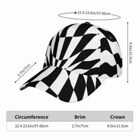 Thumbnail for OOTO - CHECKERED PAST - HC_T9 Curved Brim Baseball Cap - 1 COLOR -