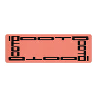 Thumbnail for OOTO - Yoga Mat - Black frame on salmon