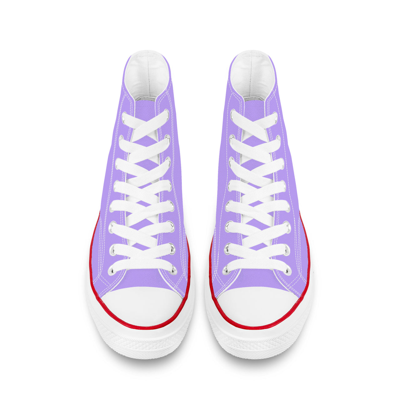 OOTO - EARLY LILAC BLOOM - D70 High Top Canvas Shoes - White soles - 1 COLOR -