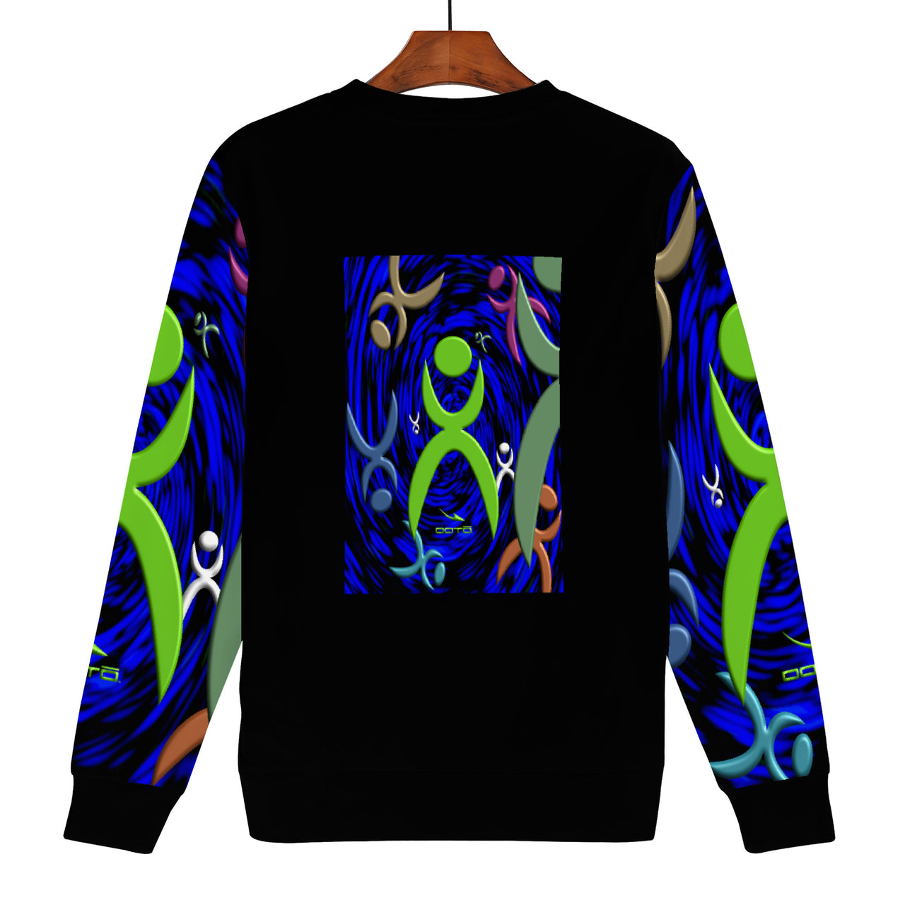 OOTO - GLYPHIC EN DIMENSIONAL GRASP - D84 Women's All Over Print Sweatshirt - 1 COLOR -