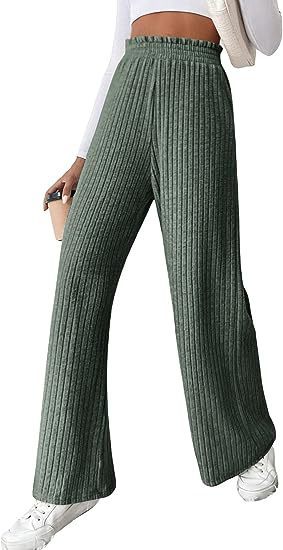 Women's casual loose knitted trousers Pants - K - 4 COLORS -