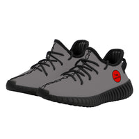 Thumbnail for OOTO - GRAY - RED BADGE - D18 Kids Mesh Knit Sneaker - Black soles - 1 COLOR -