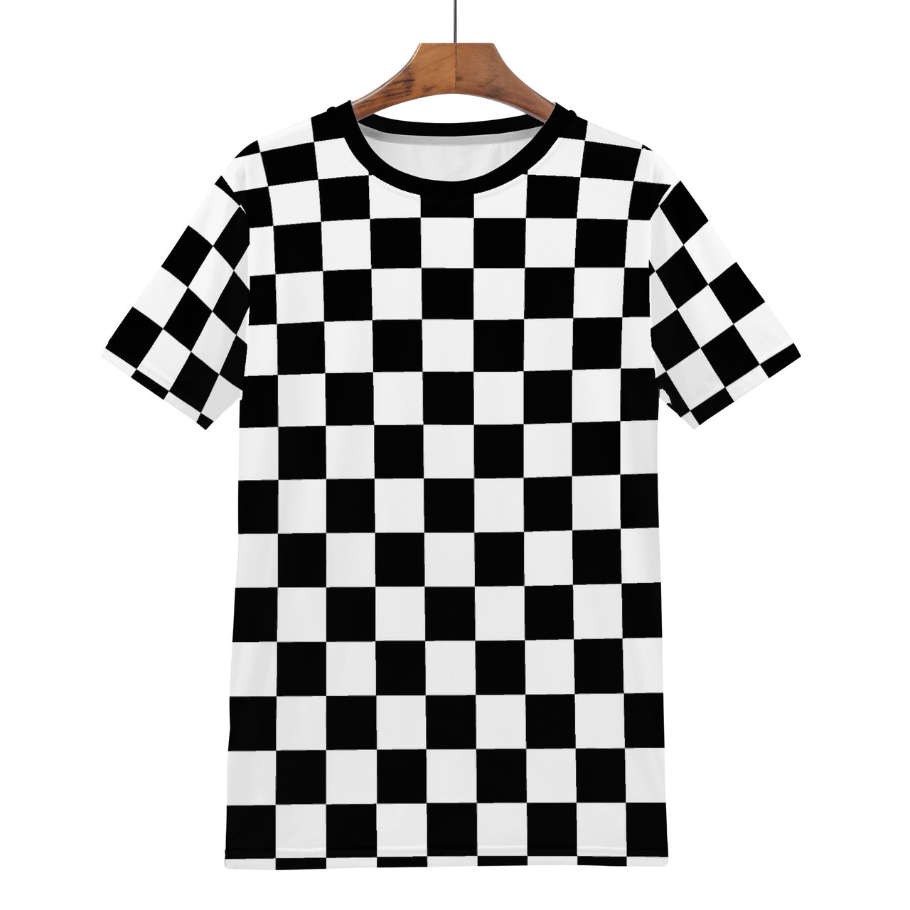 CHECKERED - D61 Men's All Over Print T-Shirt - 1 COLOR -