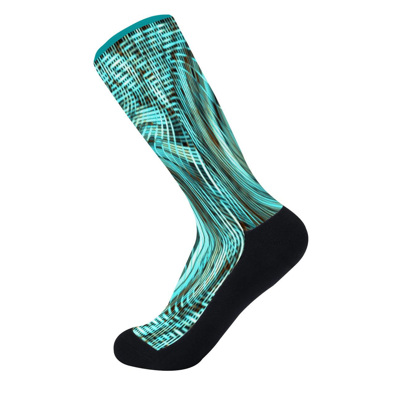 OOTO - GREEN REALITY AQUATIC PHASE - D45 Crew Socks - 1 COLOR -