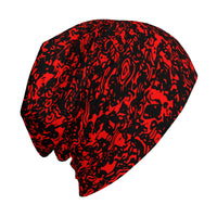 Thumbnail for OOTO - RED STATIC - HC_T7 Adult Fashion Knitted Beanie - 1 COLOR -