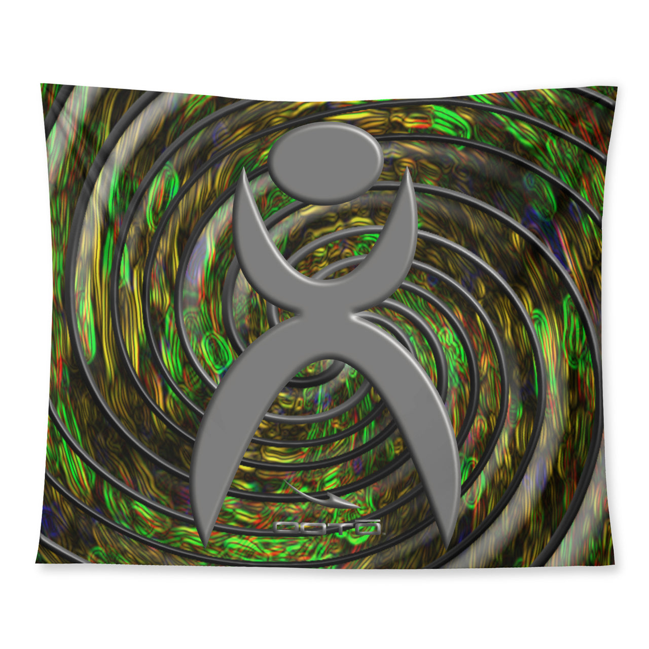 OOTO - GLYPHIC EN SPIRAL EPIC JOURNEY D4 - D34 Wall Tapestry - 3 SIZES -