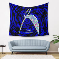 Thumbnail for OOTO - GLYPHIC BIG STEPPIN HAPPILY EN DARK TUNNEL - D34 Wall Tapestry - 3 SIZES -