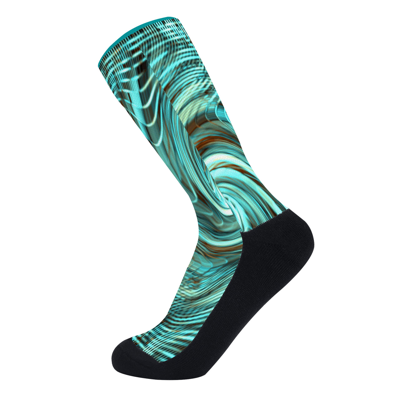 OOTO - GREEN REALITY AQUATIC PHASE - D45 Crew Socks - 1 COLOR -