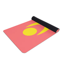 Thumbnail for OOTO - Yoga Mat - Glyphic en neon yellow - salmon - Dash en neon blue -