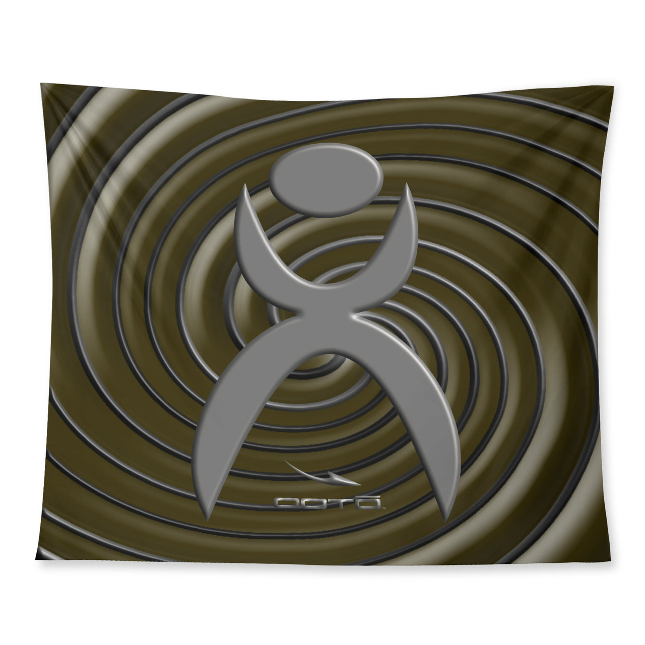 OOTO - SPIRALING GLYPHIC 3 - D34 Wall Tapestry - 3 SIZES -