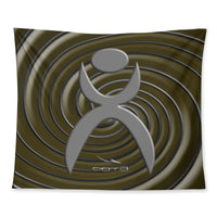 Thumbnail for OOTO - SPIRALING GLYPHIC 3 - D34 Wall Tapestry - 3 SIZES -