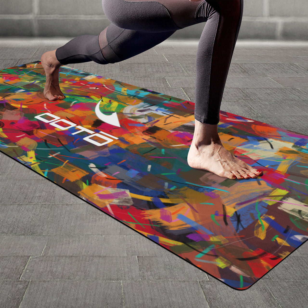 OOTO - Yoga Mat - A Painters pallet -