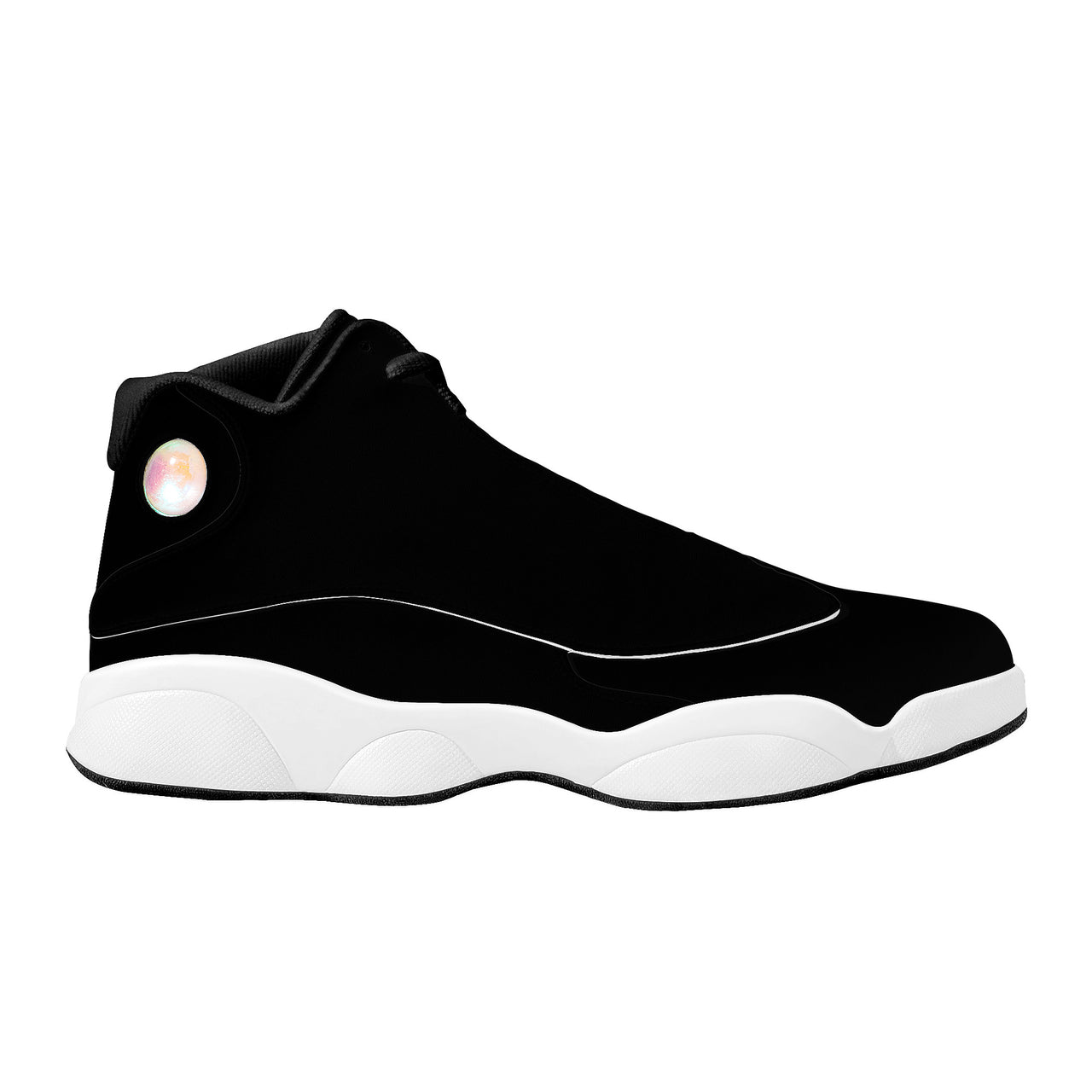 OOTO - EZ BLACK - SF_D89 Basketball Shoes - White soles - Black tread - 1 COLOR -