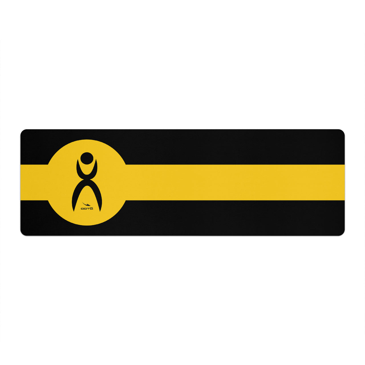 OOTO - Yoga Mat -Glyphic en black over maize