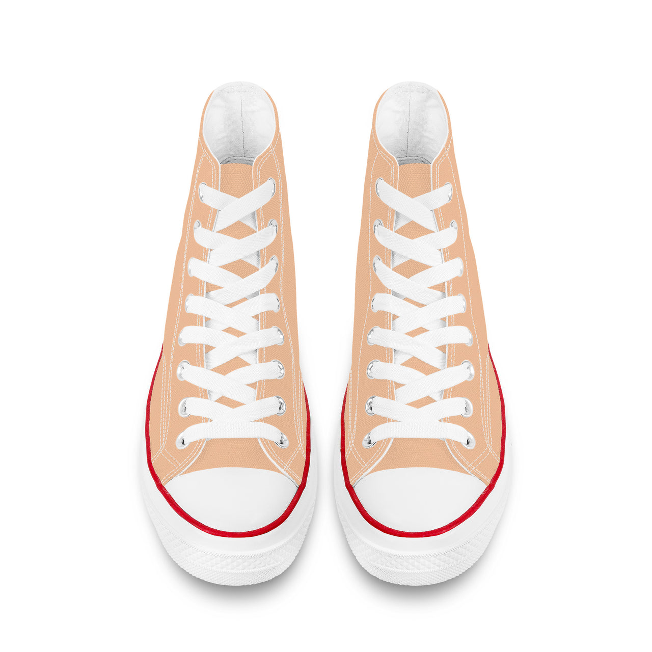 OOTO - PEACH DELIGHT - High Top Canvas Shoes - White soles - 1 COLOR -