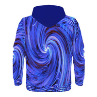 Thumbnail for OOTO - GREEN REALITY BLUE VIOLET SHIFT - D55 Men's All Over Print Hoodie - 1 COLOR -