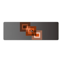 Thumbnail for OOTO - Yoga Mat - Angled squares in an orange highlight