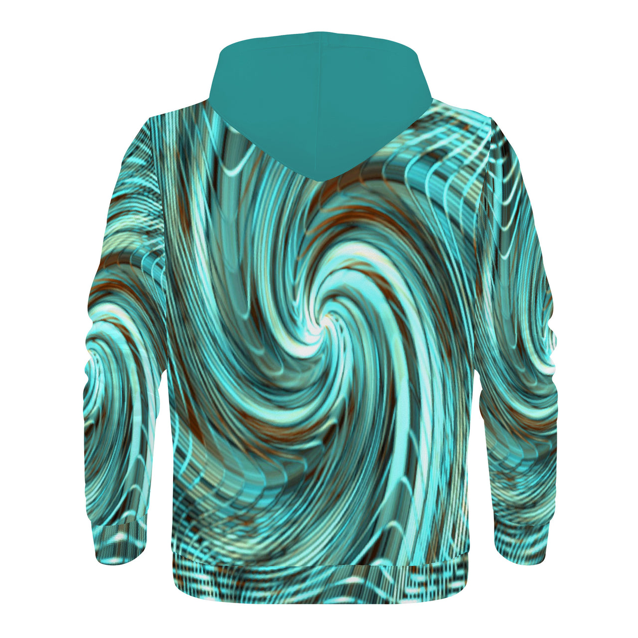 OOTO - GREEN REALITY AQUATIC PHASE - D55 Men's All Over Print Hoodie - 1 COLOR -