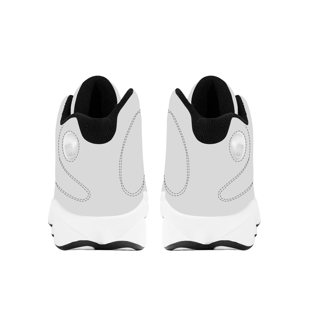 OOTO - EZ GRAY - SF_D89 Basketball Shoes - White soles -  Black tread - 1 COLOR -