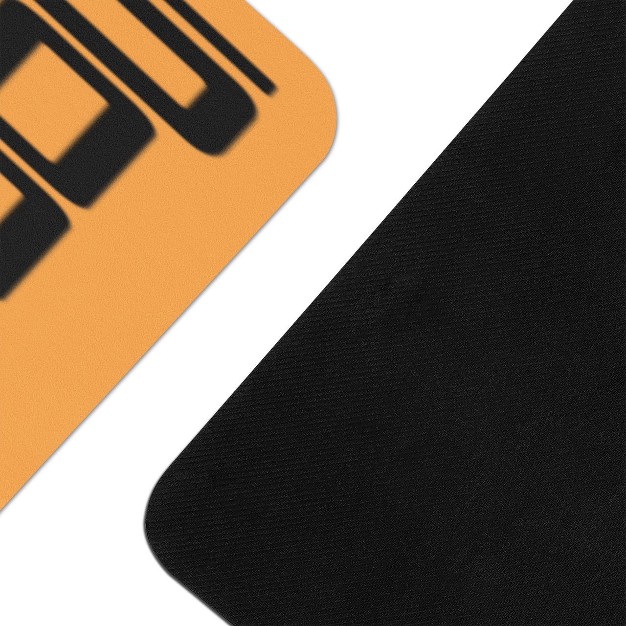 OOTO - Yoga Mat - Black frame on cream orange