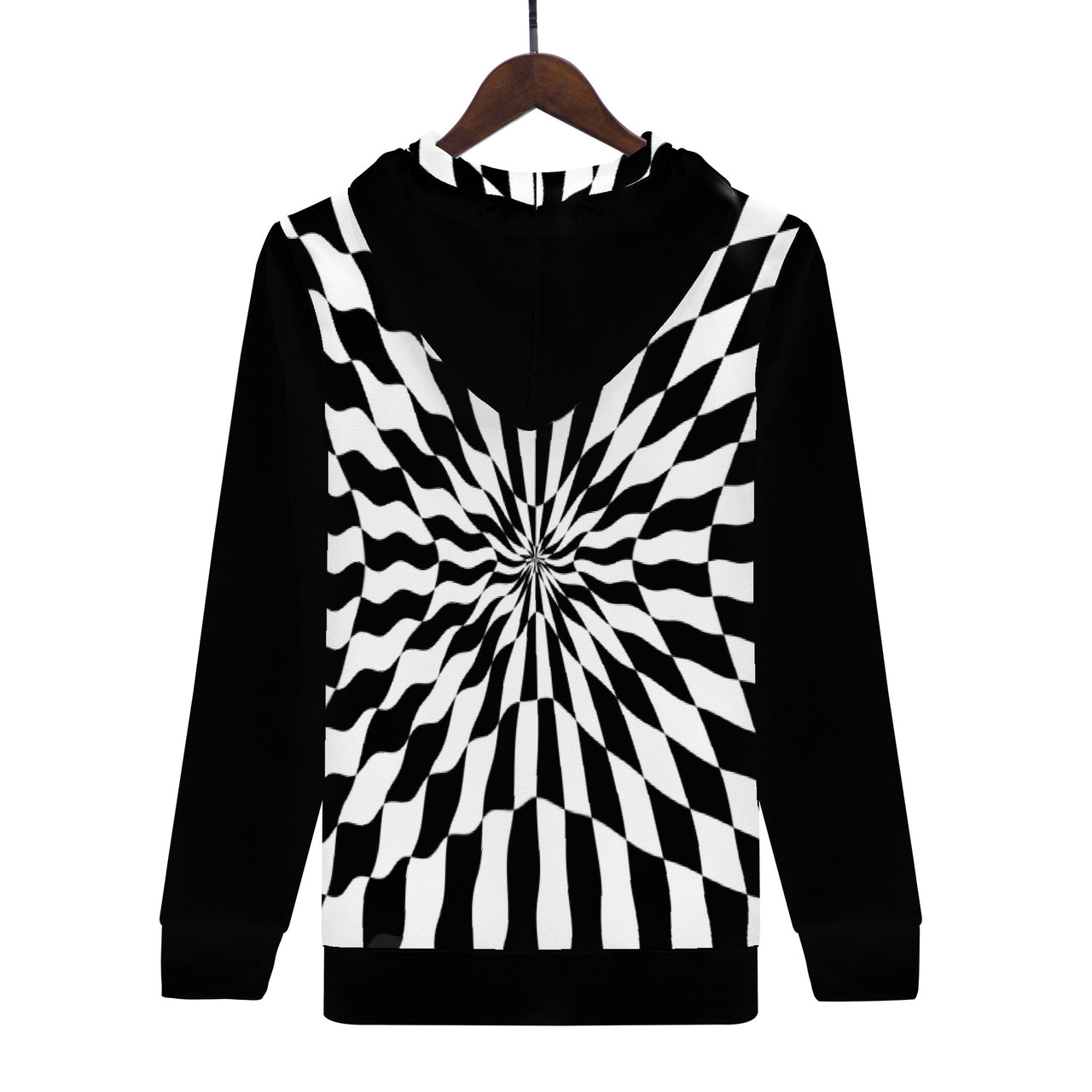 OOTO - CHECKERED PAST - D55 Men's All Over Print Hoodie - 1 COLOR -