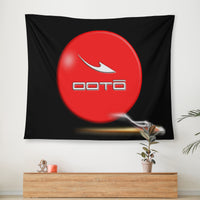 Thumbnail for OOTO - PLAY BALL FLAMING DASH - Wall Tapestry - 3 SIZES -