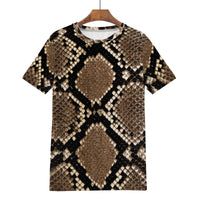 Thumbnail for SNAKE SKIN (PRINT) - D61 Men's All Over Print T-Shirt - 1 COLOR -