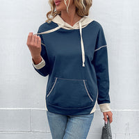 Thumbnail for New women's long-sleeved casual color block sweater - K - 4 COLORS -