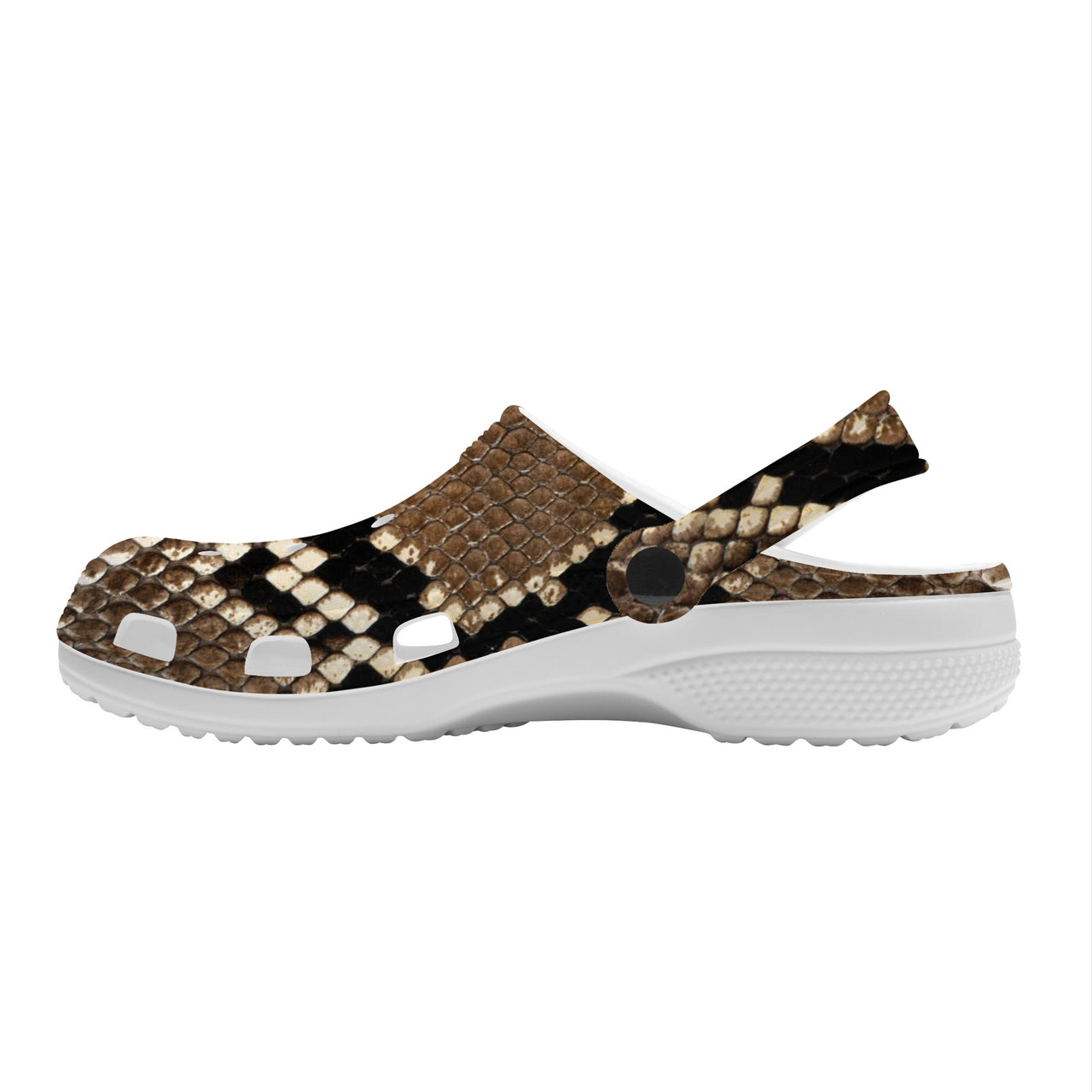 OOTO - SNAKE SKIN (PRINT) - SF_S48_WITH (OPTIONAL) PIVOTING HEEL STRAP - Crocs Clogs -