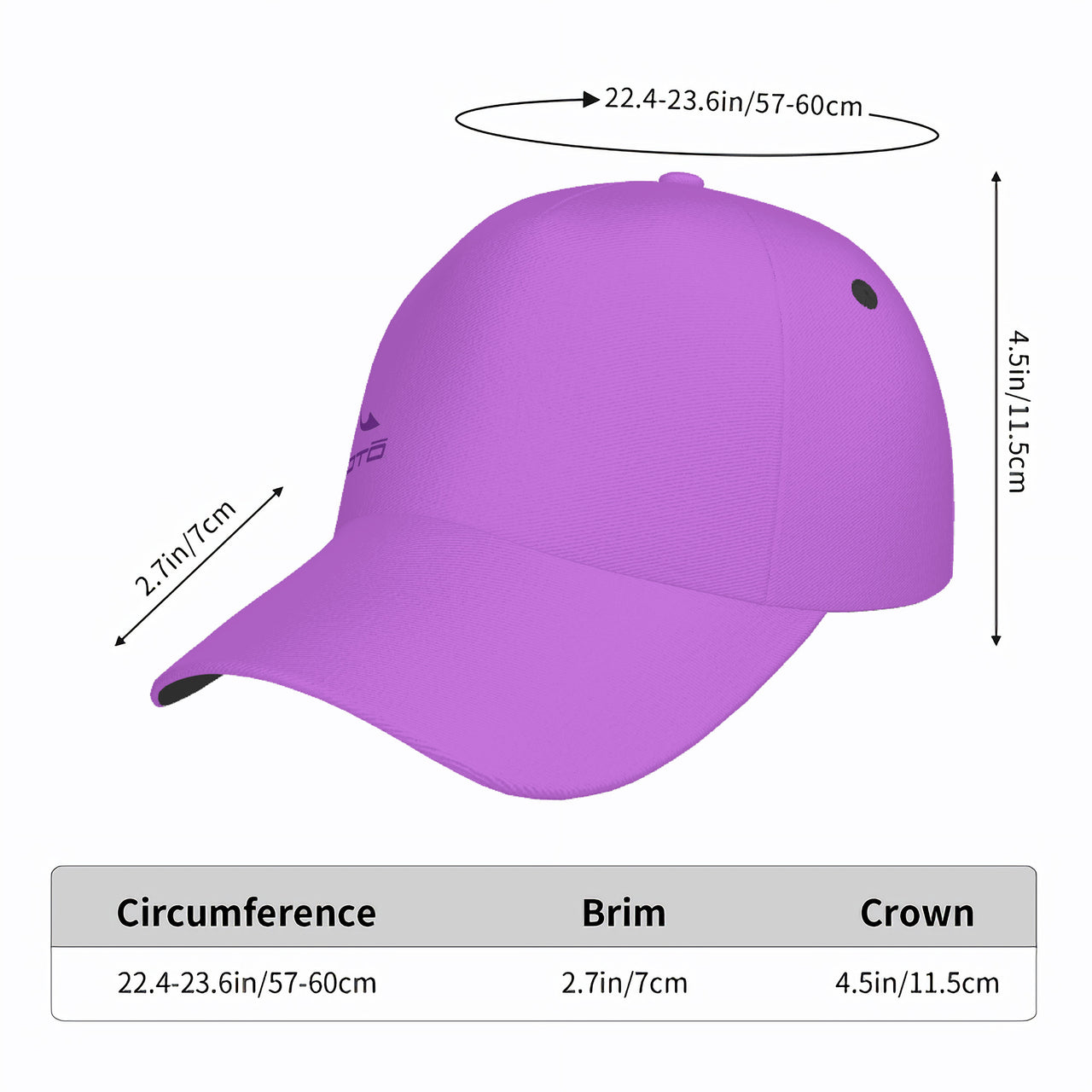 OOTO - DASH EN LAVENDER - HC_T9 Curved Brim Baseball Cap - 1 COLOR -