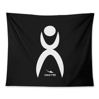 Thumbnail for OOTO - GLYPHIC EN WHITE - Wall Tapestry - 3 SIZES -