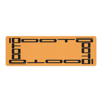 Thumbnail for OOTO - Yoga Mat - Black frame on cream orange