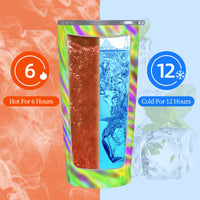 Thumbnail for OOTO - GLYPHIC EN NEON TIDE OVER NEON TIDE - HC_C81 20oz Stainless Steel Straw Lid Cup - 1 COLOR -